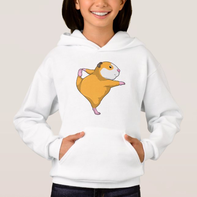 Guinea pig at Yoga Stretching exercise (Front)