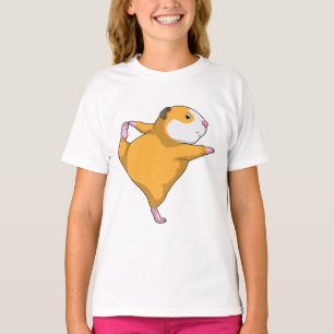 Guinea pig at Yoga Stretching exercise T-Shirt