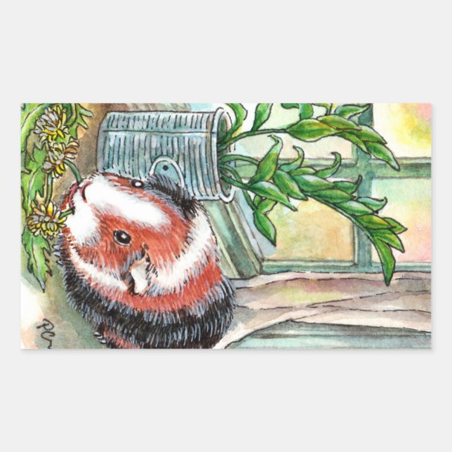 Guinea Pig by the Window Sticker (Front)