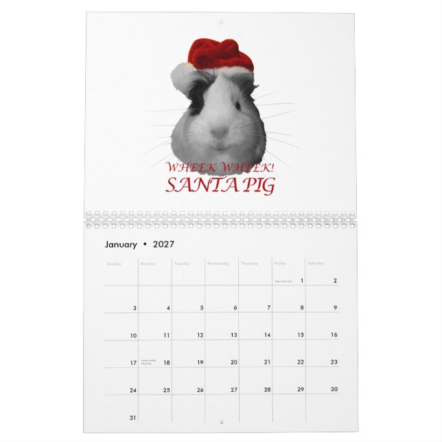 Guinea Pig Calendar 2014 (Jan 2027)