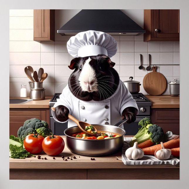 Guinea Pig Chef Poster (Front)