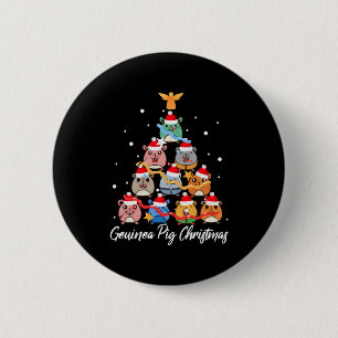 Guinea Pig Christmas 2 Inch Round Button