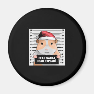 Guinea Pig Christmas Cavy Dear Santa I Can Explain Magnet
