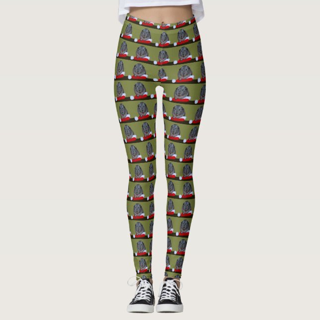 Guinea Pig Christmas Leggings (Front)
