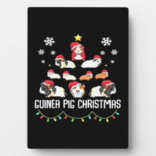 Guinea Pig Christmas Tree Funny Guinea Pig Lover Plaque
