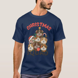 Guinea Pig Christmasree Christmas Squad girl T-Shirt