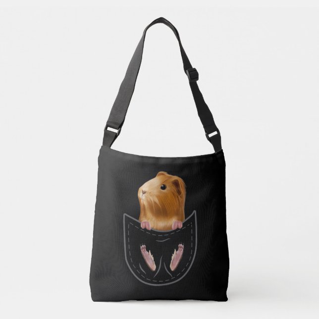 Guinea Pig Clos Animal Cavy Out Gift Crossbody Bag (Front)