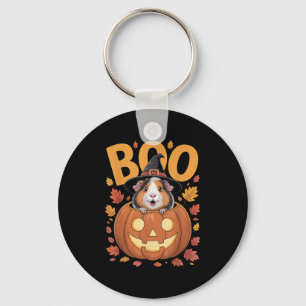 Guinea Pig Costume On Pumpkin Halloween Guinea Pig Keychain