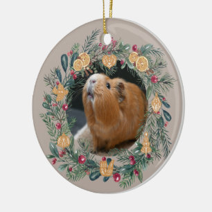Guinea Pig Customizable  Ceramic Ornament
