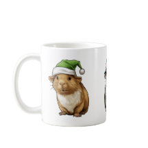Guinea Pig Cute in Christmas Vibes Xmas Santa