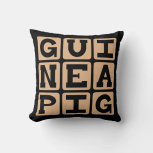 Guinea Pig, Cute Pet or Test Subject Throw Pillow