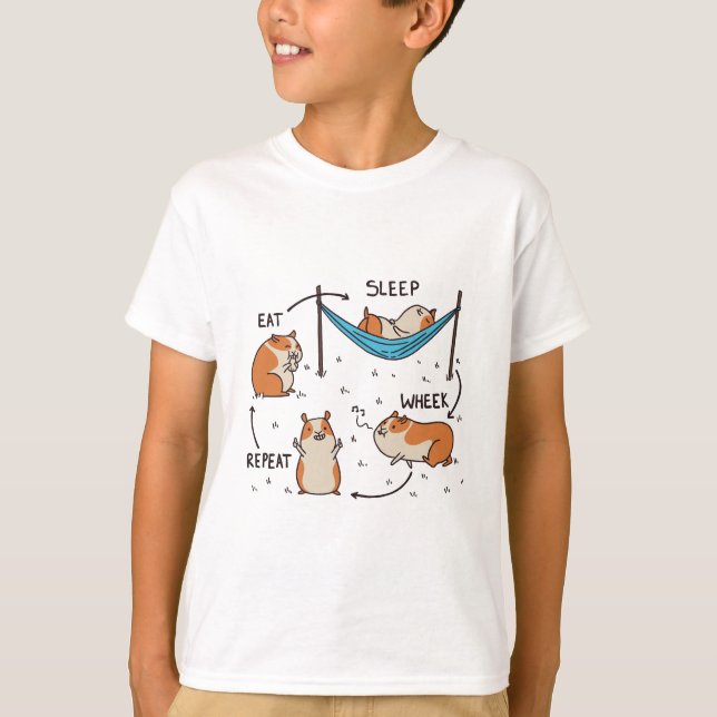 Guinea Pig Cycle  T-Shirt (Front)