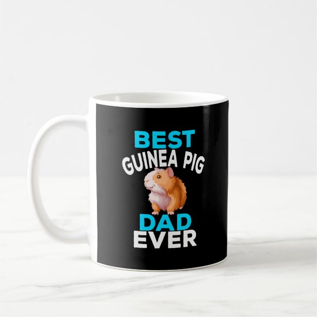 Guinea Pig Dad Best Ever Funny Gift Coffee Mug (Left)
