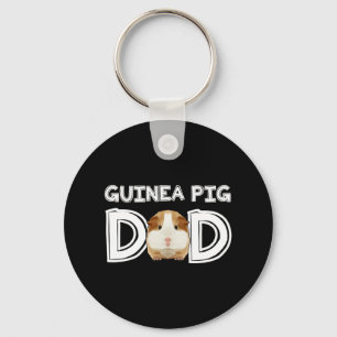 Guinea Pig Dad Daddy Father Rodent Wheek Keychain