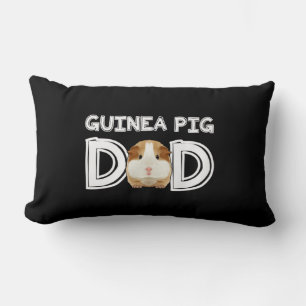 Guinea Pig Dad Daddy Father Rodent Wheek Lumbar Pillow