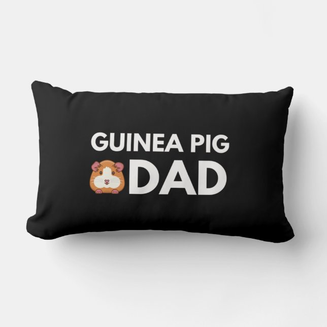 Guinea Pig Dad Lumbar Pillow (Front)