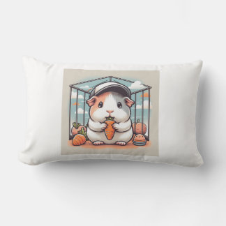 Guinea Pig Delight 🎨🎭 Lumbar Pillow