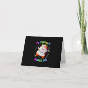 Guinea Pig EDM Party Pet   Colourful Guinea Pig Card