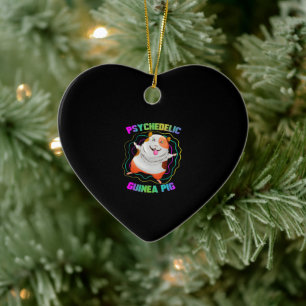 Guinea Pig EDM Party Pet Colourful Guinea Pig Ceramic Ornament