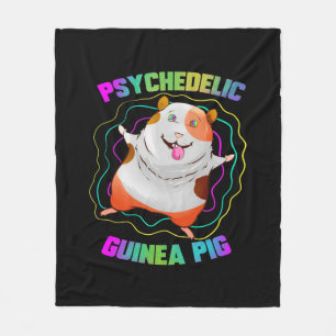 Guinea Pig EDM Party Pet   Colourful Guinea Pig Fleece Blanket