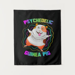 Guinea Pig EDM Party Pet Colourful Guinea Pig Tapestry