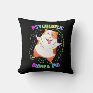 Guinea Pig EDM Party Throw Pillow