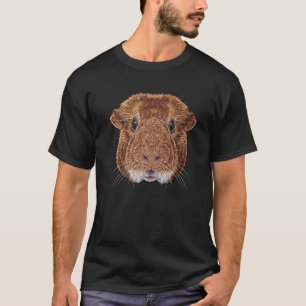 Guinea Pig Face Cavy Domestic Furry Animal Kids Bo T-Shirt