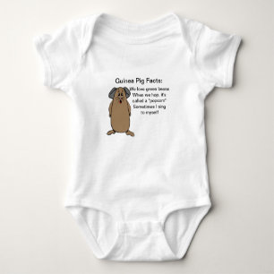 Guinea Pig Facts Baby Bodysuit