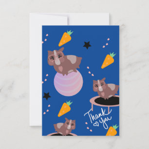 Guinea Pig Fitness Gym Funny Design Card
