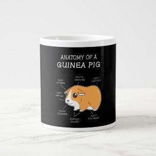 Guinea Pig Gift   Anatomy Of A Guinea Pig Large Coffee Mug