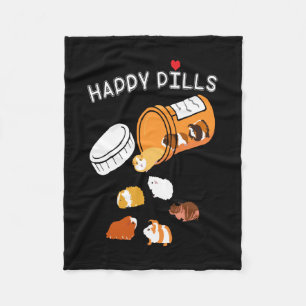 Guinea Pig Gift   Happy Pills Guinea Pig Fleece Blanket