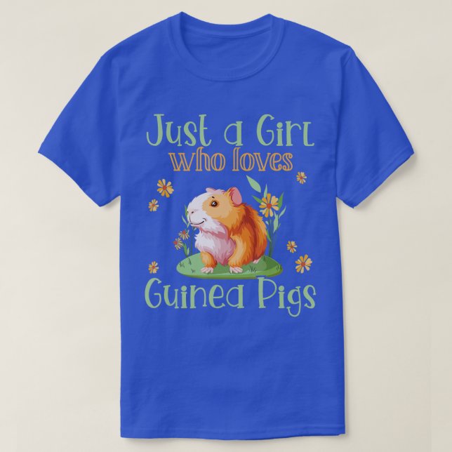 Guinea Pig Girl Funny Guinea Pig lover Mom  T-Shirt (Design Front)