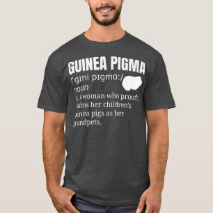 Guinea Pig Grandma Grandmother Pet  T-Shirt