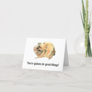 Guinea Pig Greeting Card