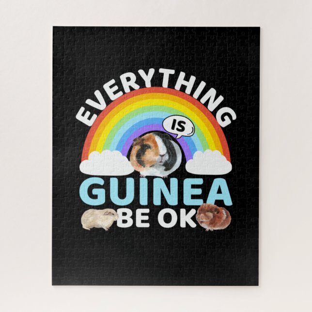 Guinea Pig - Guinea Be OK, Encouragement Jigsaw Puzzle (Vertical)