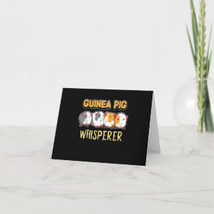 Guinea Pig Guinea Pig Whisperer Cute Cavy Card