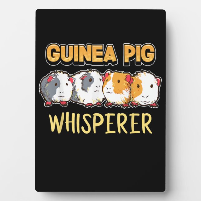 Guinea Pig Guinea Pig Whisperer Cute Cavy Plaque (Front)