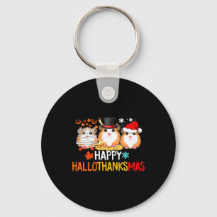 Guinea Pig Halloween Thanksgiving Christmas Keychain