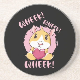 Guinea Pig Heart Coaster