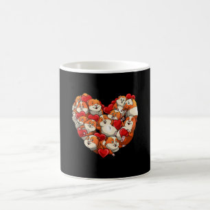 Guinea Pig Heart Funny Valentines Day Gift Womens Coffee Mug