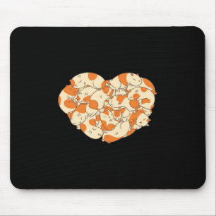 Guinea Pig Heart Love Cute Baby Guinea Pig Mouse Pad