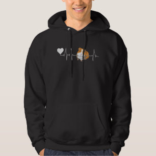 Guinea Pig Heartbeat Cute Cavy Gift Hoodie