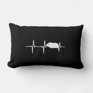 Guinea pig heartbeat lumbar pillow