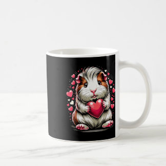 Guinea Pig Holding Heart Valentine's Day Cute Vale Coffee Mug