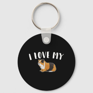 Guinea Pig - I Love My Guinea Pig Keychain