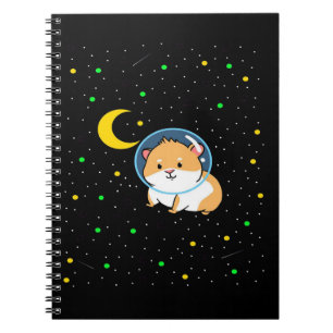 Guinea Pig In Space Cute Astronomy Guinea Pig Notebook