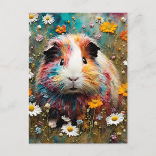 Guinea Pig in the Meadow Postcard