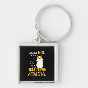 Guinea Pig Is True Friend Keychain