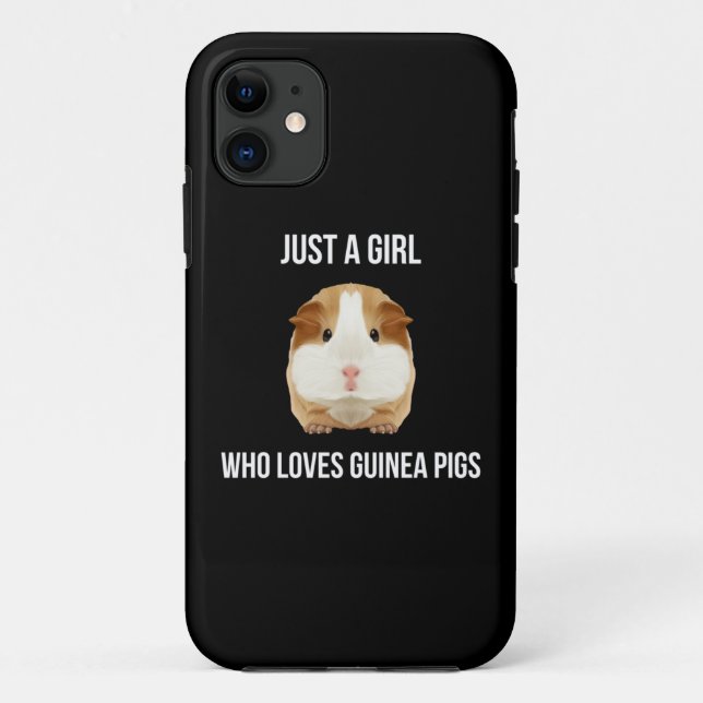 Guinea Pig Just A Girl Loves Wheek Case-Mate iPhone Case (Back)