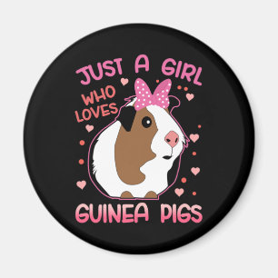 Guinea Pig Just a Girl Who Loves Guinea Pigs Magnet